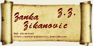 Žanka Žikanović vizit kartica